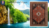 15066 - Abadeh Persian Hand-Knotted Authentic//Traditional/Carpet/Rug/ Size: 4'10"x 3'6"
