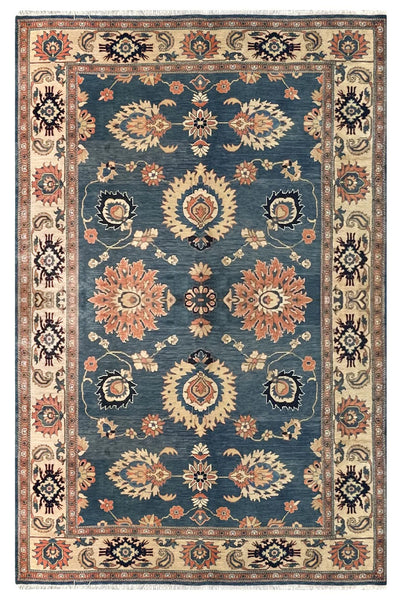 15069 - Royal Chobi Ziegler Afghan Hand-Knotted Contemporary/Modern Carpet/Rug/ Size: 9'6" x 6'3"
