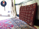 15116-Turkeman Sumac Bag Hand-Knotted/Handmade Persian Rug/Carpet Tribal/Nomadic Authentic/ Size: 3'6" x 2'10"