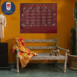 15116-Turkeman Sumac Bag Hand-Knotted/Handmade Persian Rug/Carpet Tribal/Nomadic Authentic/ Size: 3'6" x 2'10"