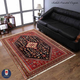 15212-Abadeh Hand-Knotted/Handmade Persian Rug/Carpet Traditional/Authentic/ Size: 5'0" x 3'3"