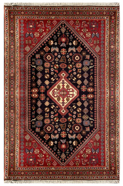15212-Abadeh Hand-Knotted/Handmade Persian Rug/Carpet Traditional/Authentic/ Size: 5'0" x 3'3"