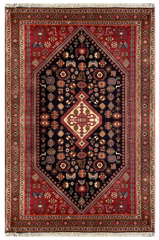 15212-Abadeh Hand-Knotted/Handmade Persian Rug/Carpet Traditional/Authentic/ Size: 5'0" x 3'3"