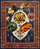 15494-Lori Gabbeh hand-Knotted/Handmade Persian Rug/Carpet Tribal/Nomadic Authentic/ Size:  5'4" x 3'7"