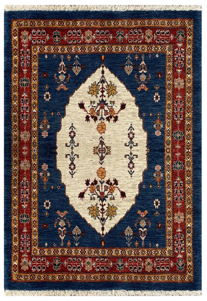 15494-Lori Gabbeh hand-Knotted/Handmade Persian Rug/Carpet Tribal/Nomadic Authentic/ Size:  5'4" x 3'7"