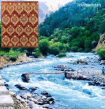 15576-Chobi Ziegler Hand-Knotted/Handmade Afghan Rug/Carpet Traditional Authentic/ Size: 7'8"x 6'2"