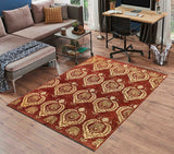 15576-Chobi Ziegler Hand-Knotted/Handmade Afghan Rug/Carpet Traditional Authentic/ Size: 7'8"x 6'2"