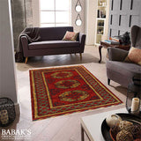 16068-Khal Mohammad Hand-Knotted/Handmade Afghan Rug/Carpet Traditional/Authentic/Size: 5'1" x 2'11"