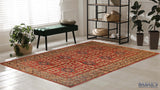 16077-Royal Kazak Hand-Knotted/Handmade Afghan Rug/Carpet Tribal/Nomadic Authentic/ Size: 5'10" x 4'9"