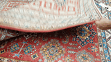 16077-Royal Kazak Hand-Knotted/Handmade Afghan Rug/Carpet Tribal/Nomadic Authentic/ Size: 5'10" x 4'9"