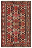 16667-Meshkin Hand-Knotted/Handmade Persian Rug/Carpet Tribal/Nomadic Authentic/ Size: 8'4" x 5'3"/ 254cm x 160cm