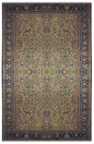 17839-Tabriz Antiqe 1890-1920 Hand-Knotted/Handmade Persian Rug/Carpet Traditional Authentic Size: 6'6" x 4'2"