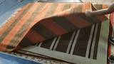 18031-Chobi Ziegler Hand-Knotted/Handmade Afghan Rug/Carpet Tribal/Nomadic Authentic/ Size: 7'10" x 6'2"