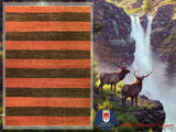 18031-Chobi Ziegler Hand-Knotted/Handmade Afghan Rug/Carpet Tribal/Nomadic Authentic/ Size: 7'10" x 6'2"