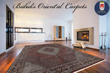 18450-Bidjar Hand-Knotted/Handmade Persian Rug/Carpet Tribal/Nomadic Authentic/ Size: 13'0" x 9'10"