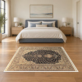 18464 rug staged in bedroom