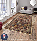 19109-Chobi Ziegler Hand-Knotted/Handmade Afghan Rug/Carpet Tribal/Nomadic Authentic/ Size: 7'6''x 5'6''