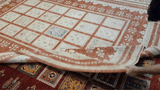 19111-Chobi Ziegler Hand-Knotted/Handmade Afghan Rug/Carpet Tribal/Nomadic Authentic/ Size: 9'3''x 6'11"