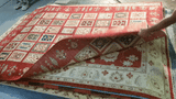19121-Chobi Ziegler Hand-Knotted/Handmade Afghan Rug/Carpet Tribal/Nomadic Authentic/ Size: ﻿﻿8'0" x 5'7"