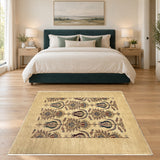 19125 rug staged in bedroom