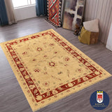 19217-Chobi Ziegler Hand-knotted/Handmade Afghan Rug/Carpet Tribal/Nomadic Authentic/ Size: 4'11''x 2'9''