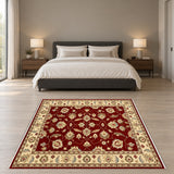 19224 rug staged in bedroom