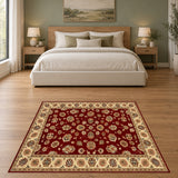19255 rug staged in bedroom