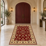 19255 rug staged in front entrance