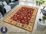 19255-Chobi Ziegler Hand-Knotted/Handmade Afghan Rug/Carpet Tribal/Nomadic Authentic/ Size: 8'3" x 5'9"