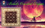 19259-Chobi Ziegler Hand-Knotted/Handmade Afghan Rug/Carpet Tribal/Nomadic Authentic/ Size: 6'7" x 6'8"
