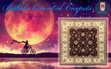 19260-Chobi Ziegler Hand-Knotted/Handmade Afghan Rug/Carpet Tribal/Nomadic Authentic/ Size: 6'7" x 6'6"
