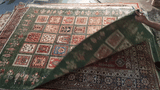19269-Chobi Ziegler Hand-Knotted/Handmade Afghan Rug/Carpet Tribal/Nomadic Authentic/ Size: 6'5" x 5'2"