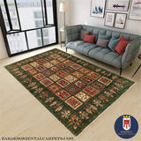 19269-Chobi Ziegler Hand-Knotted/Handmade Afghan Rug/Carpet Tribal/Nomadic Authentic/ Size: 6'5" x 5'2"