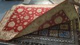 19272-Chobi Ziegler Hand-Knotted/Handmade Afghan Rug/Carpet Tribal/Nomadic Authentic/ Size: 7'8" x 5'6"