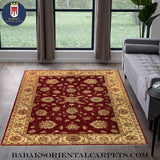19272-Chobi Ziegler Hand-Knotted/Handmade Afghan Rug/Carpet Tribal/Nomadic Authentic/ Size: 7'8" x 5'6"