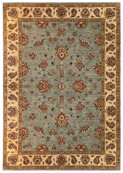19281-Chobi Ziegler Hand-knotted/Handmade Afghan Rug/Carpet Traditional Authentic/ Size: 8'0" x 5'7"