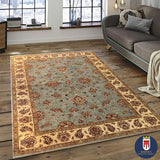 19281-Chobi Ziegler Hand-knotted/Handmade Afghan Rug/Carpet Traditional Authentic/ Size: 8'0" x 5'7"
