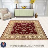 19284-Chobi Ziegler Hand-Knotted/Handmade Afghan Rug/Carpet Tribal/Nomadic Authentic/ Size: 6'4" x 6'4"
