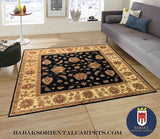 19305-Chobi Ziegler Hand-Knotted/Handmade Afghan Rug/Carpet Tribal/Nomadic Authentic/ Size: 5'1" x 5'1"