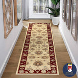 19308-Chobi Ziegler Hand-Knotted/Handmade Afghan Rug/Carpet Tribal/Nomadic Authentic/ Size: 11'9" x 2'8"