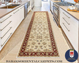 19331-Chobi Ziegler Handmade/Hand-knotted Afghan Rug/Carpet Tribal/Nomadic Authentic/ Size: 10'1" x 2'8"