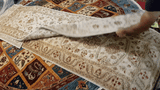19335-Chobi Ziegler Handmade/Hand-knotted Afghan Rug/Carpet Tribal/Nomadic Authentic/ Size: 9'2" x 2'7"