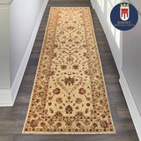19335-Chobi Ziegler Handmade/Hand-knotted Afghan Rug/Carpet Tribal/Nomadic Authentic/ Size: 9'2" x 2'7"
