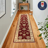 19338-Chobi Ziegler Handmade/Hand-knotted Afghan Rug/Carpet Tribal/Nomadic Authentic/ Size: 10'0" x 2'9"