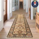 19350-Chobi Ziegler Handmade/Hand-knotted Afghan Rug/Carpet Tribal/Nomadic Authentic/ Size: 10'9" x 2'8"