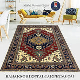 19363-Royal Shirvan Handmade/Hand-knotted Afghan Rug/Carpet Tribal/Nomadic Authentic/ Size: 10'2" x 7'9"