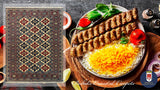 19365-Royal Shirvan Handmade/Hand-knotted Afghan Rug/Carpet Tribal/Nomadic Authentic/ Size: ﻿6'5" x 5'0"