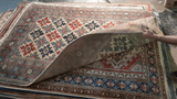 19367-Royal Shirvan Handmade/Hand-knotted Afghan Rug/Carpet Tribal/Nomadic Authentic/ Size: 6'5" x 5'2"