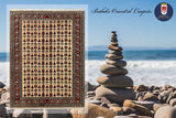 19369-Royal Shirvan Handmade/Hand-knotted Afghan Rug/Carpet Tribal/Nomadic Authentic﻿/ Size: 8'6" x 6'5"