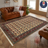 19369-Royal Shirvan Handmade/Hand-knotted Afghan Rug/Carpet Tribal/Nomadic Authentic﻿/ Size: 8'6" x 6'5"